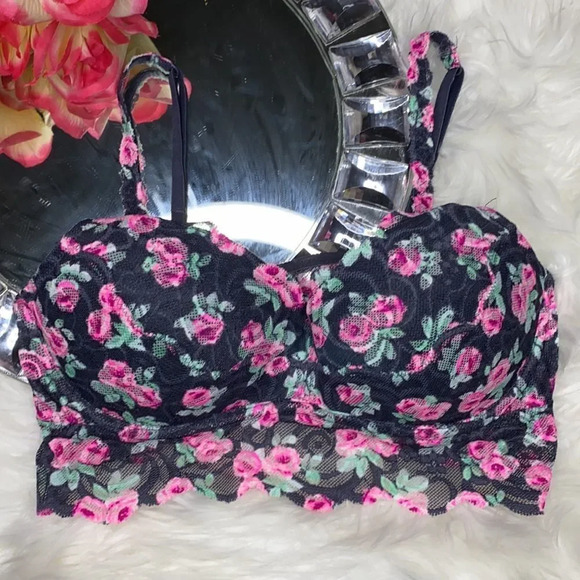 PINK by V.S. Floral Lace Bralette S/P - Picture 2 of 8